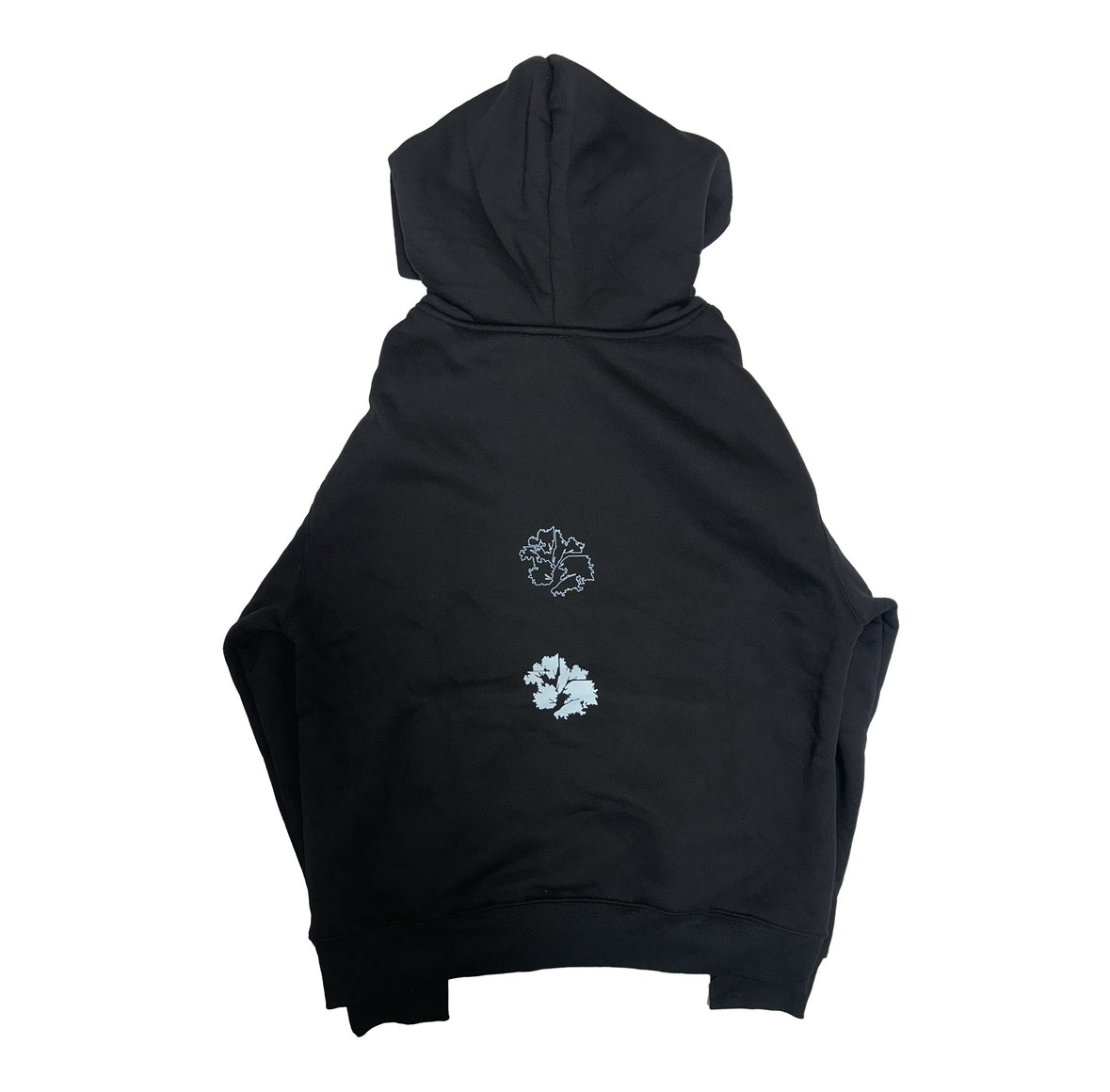 machine photo fleece hoodie